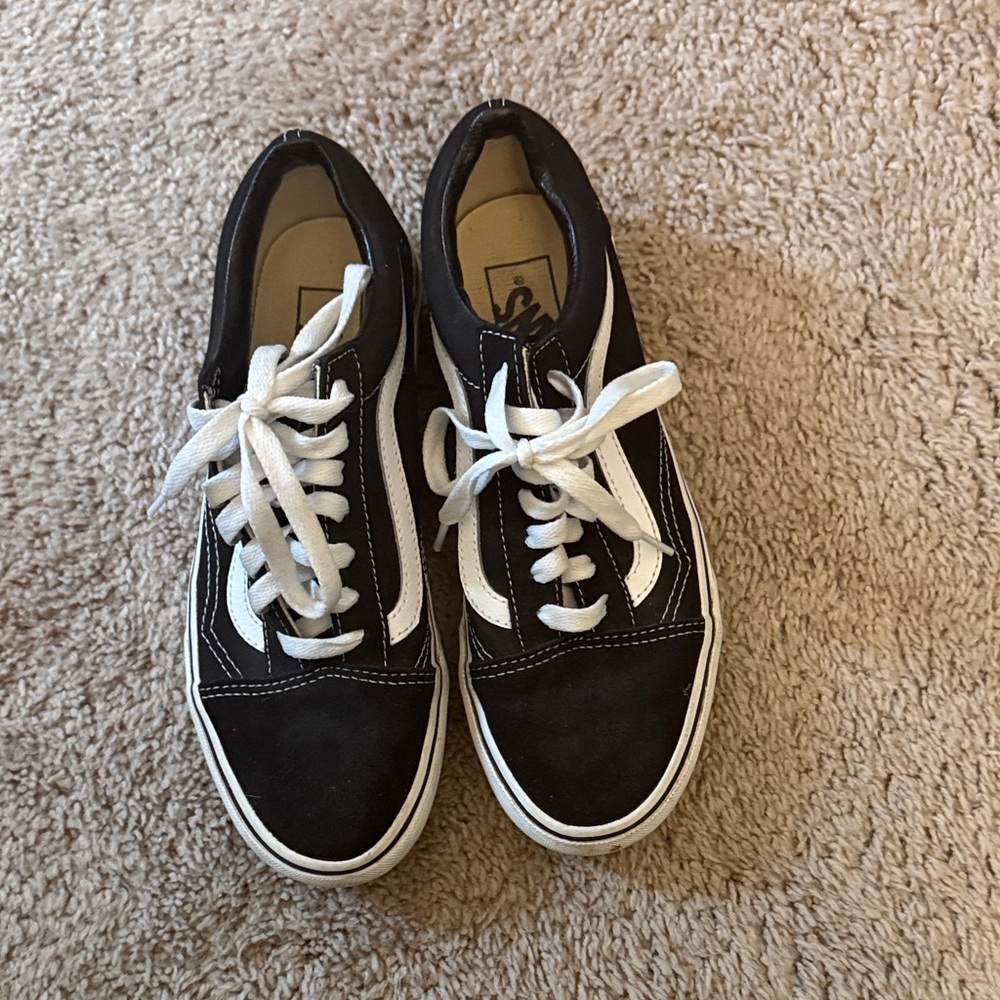 Vans Black & White Classic Skate Sneakers